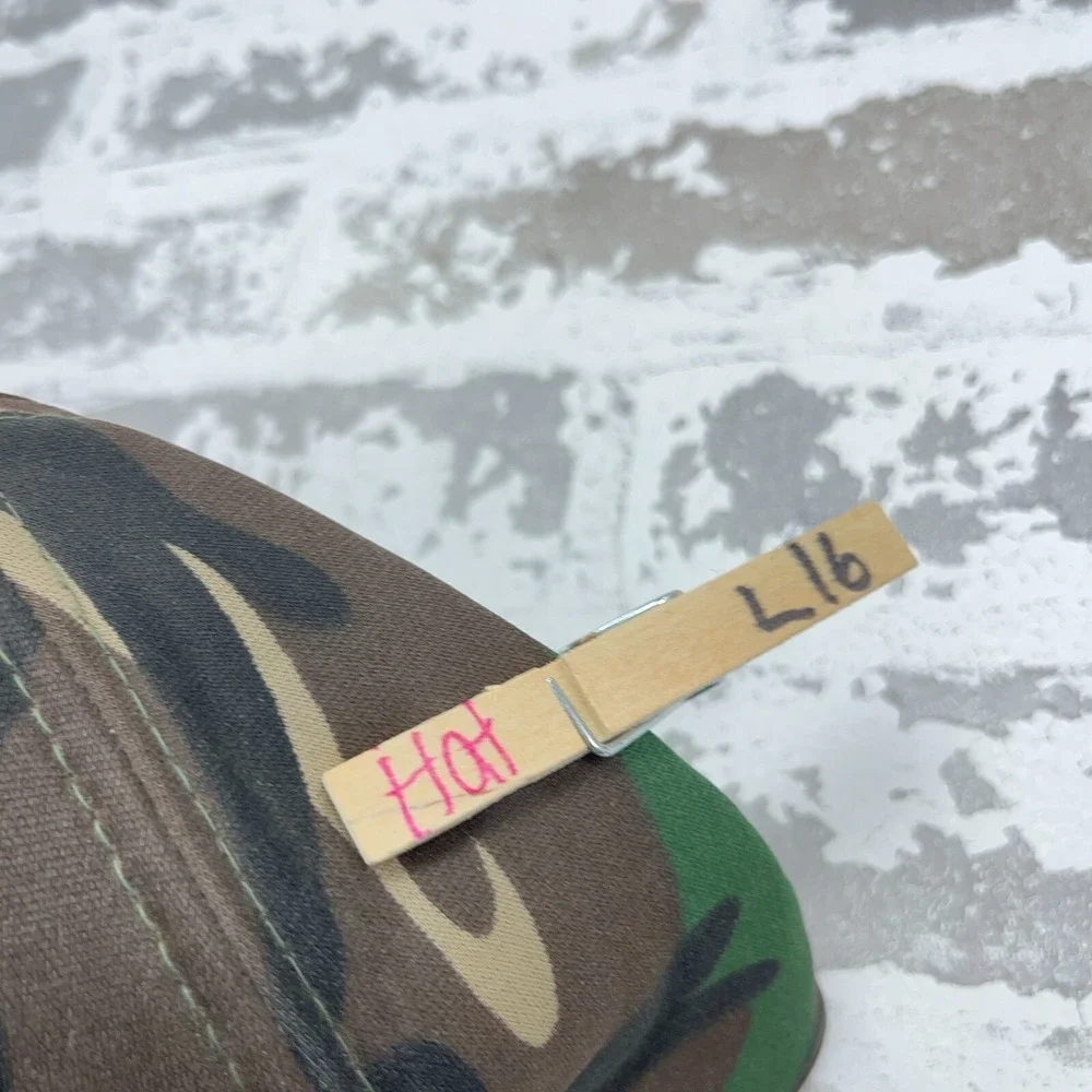 Vintage Camo Trucker Hat Cap Snapback Hunting 90s Y2K‎ Foam Lined Lockhart Tire